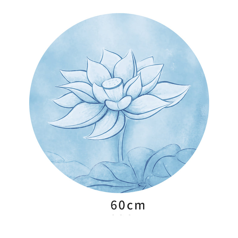 Olivenorma "Om Sea of Flowers" Round 60cm Meditation Yoga Mat - Round Lotus - image 2