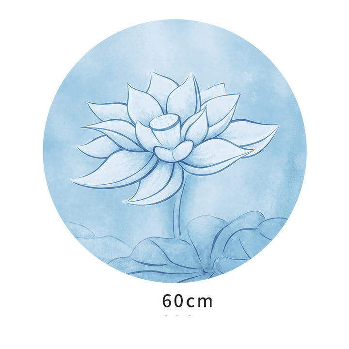 Olivenorma "Om Sea of Flowers" Round 60cm Meditation Yoga Mat - Round Lotus - image 2