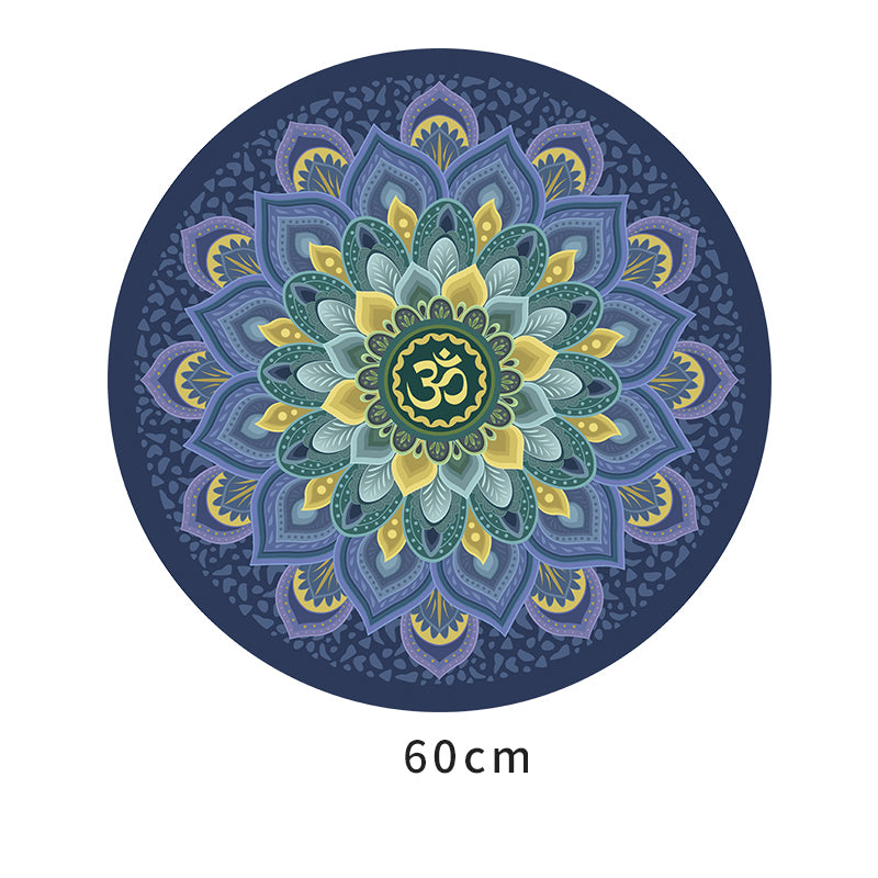 Olivenorma "Om Sea of Flowers" Round 60cm Meditation Yoga Mat - Round Dream Lotus - image 3