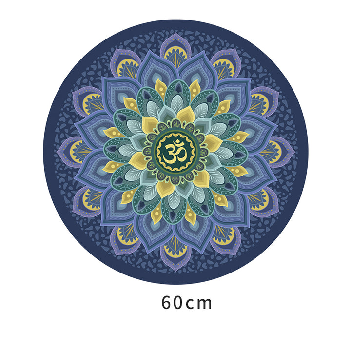Olivenorma "Om Sea of Flowers" Round 60cm Meditation Yoga Mat - Round Dream Lotus - image 3