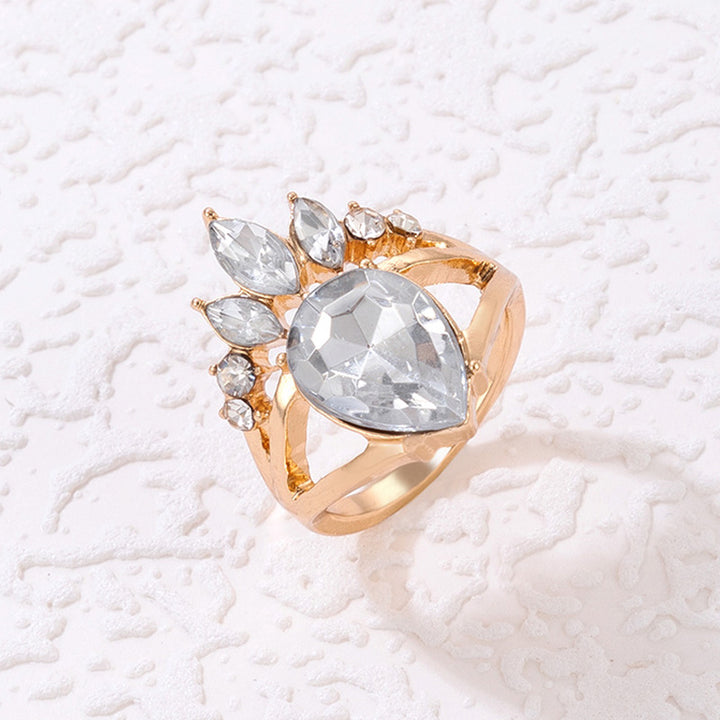 Olivenorma "Natural Beauty" - Elegant Crown Set Zirconia Premium Ring - image 5