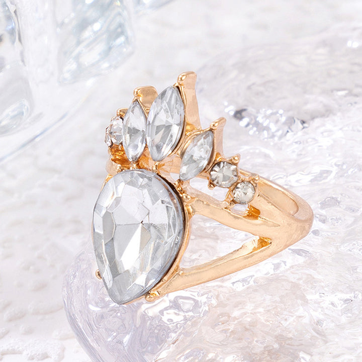 Olivenorma "Natural Beauty" - Elegant Crown Set Zirconia Premium Ring - image 3