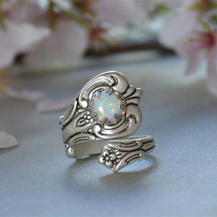Olivenorma White Opal Adjustable Ring - Opal - image 0