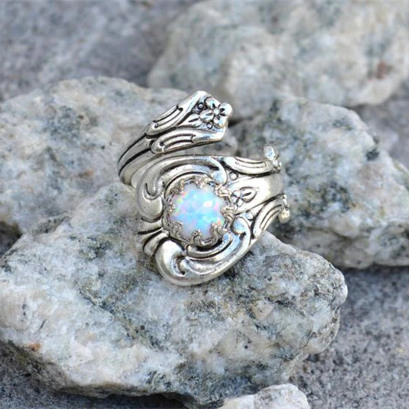 Olivenorma White Opal Adjustable Ring - image 6