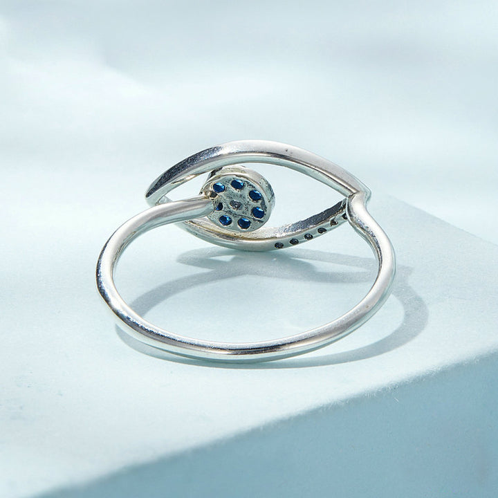 Olivenorma Sterling Silver S925 Evil Eye Adjustable Ring - image 4