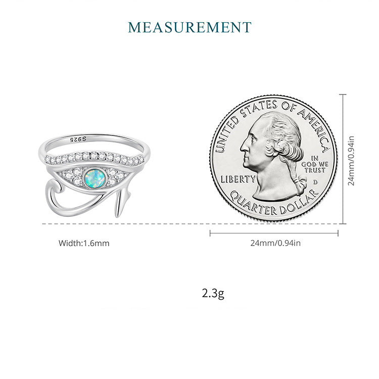 Olivenorma Sterling Silver S925 Eye Of Horus Ring - image 7