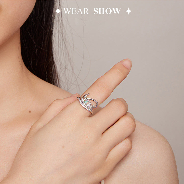 Olivenorma Sterling Silver S925 Eye Of Horus Ring - image 1