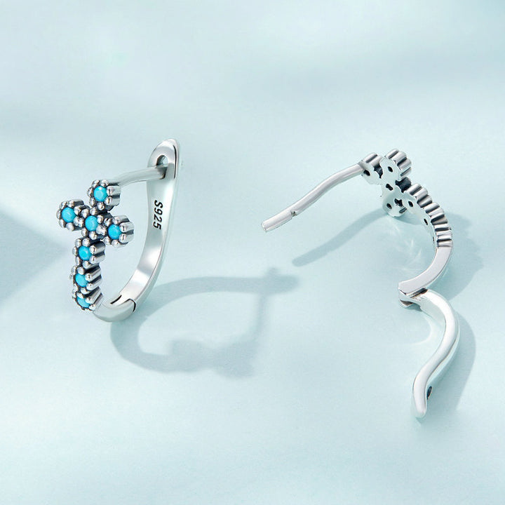 Olivenorma Sterling Silver S925 Turquoise Earrings - image 2