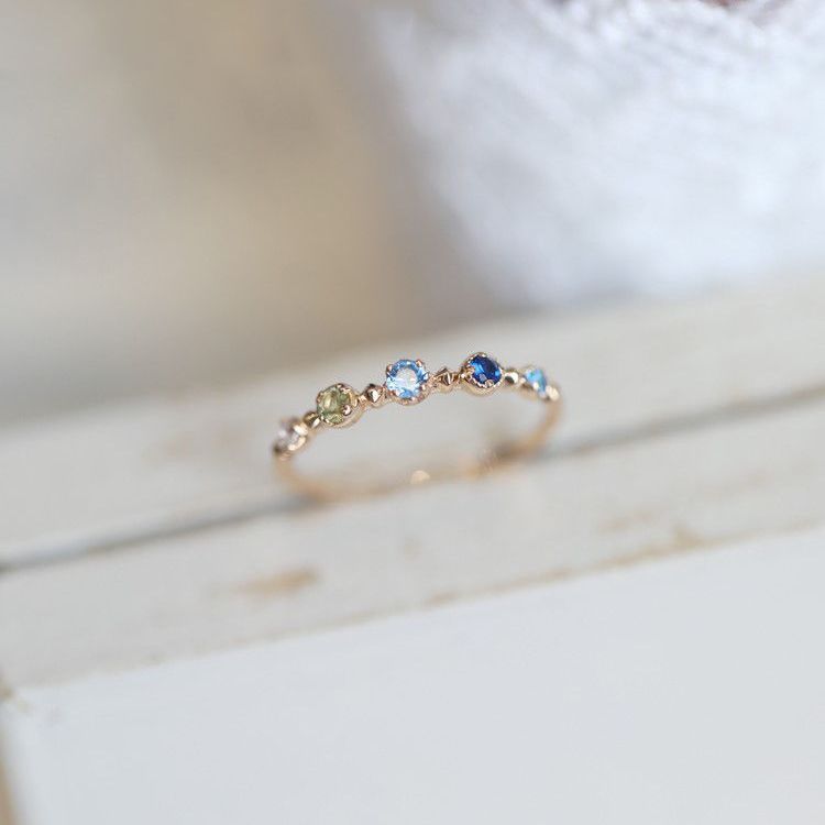 Olivenorma "Summer Lake" Blue Topaz Adjustable Ring - Blue Topaz - image 0