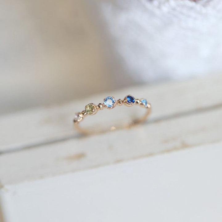 Olivenorma "Summer Lake" Blue Topaz Adjustable Ring - Blue Topaz - image 0