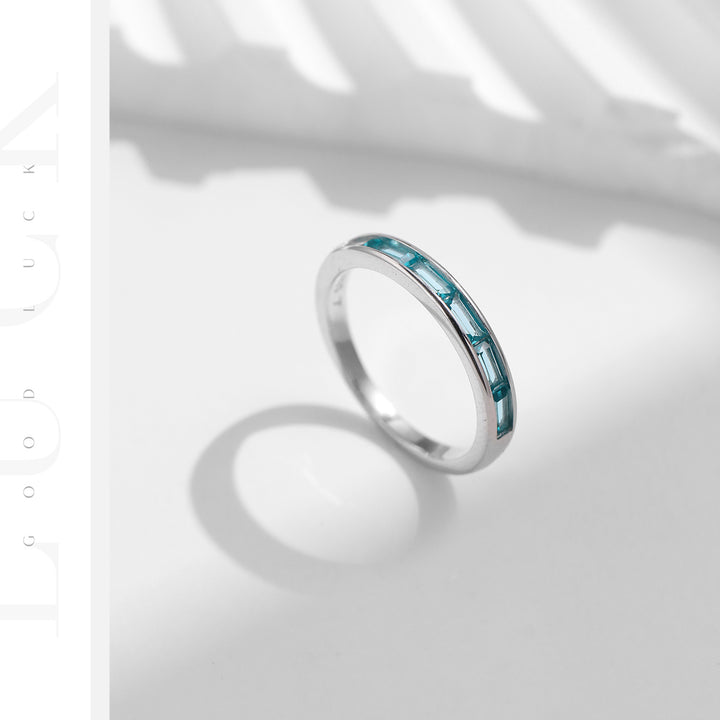 Olivenorma S925 Sterling Silver Paraiba Tourmaline Sunflower Ring - image 8