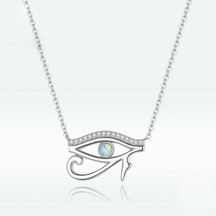 Olivenorma Eye Of Horus Opal Sterling Silver S925 Necklace - Opal - image 0