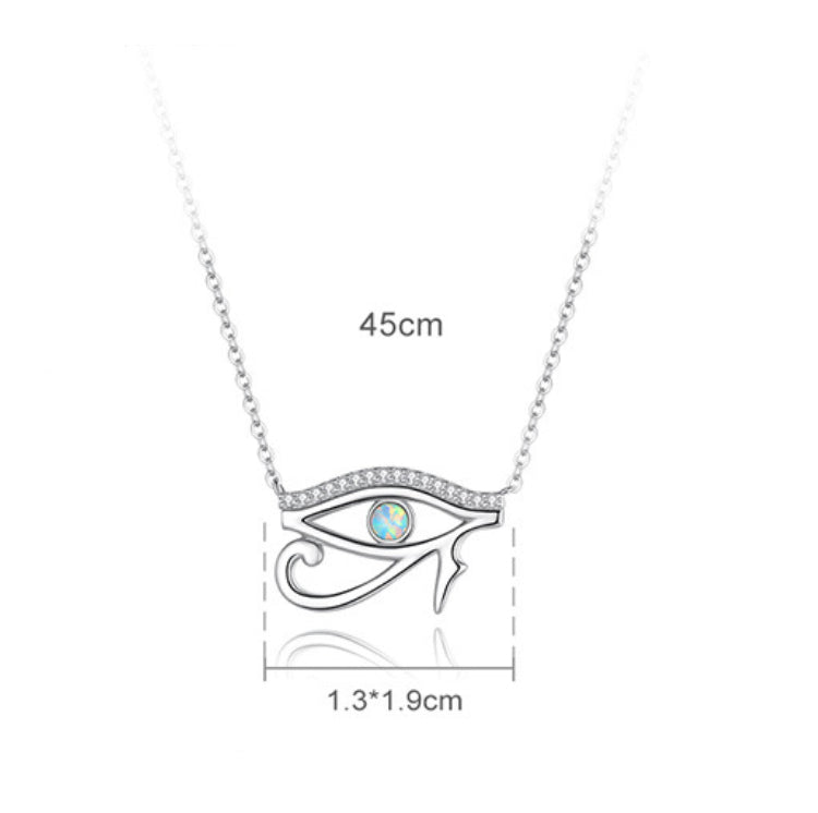 Olivenorma Eye Of Horus Opal Sterling Silver S925 Necklace - image 10