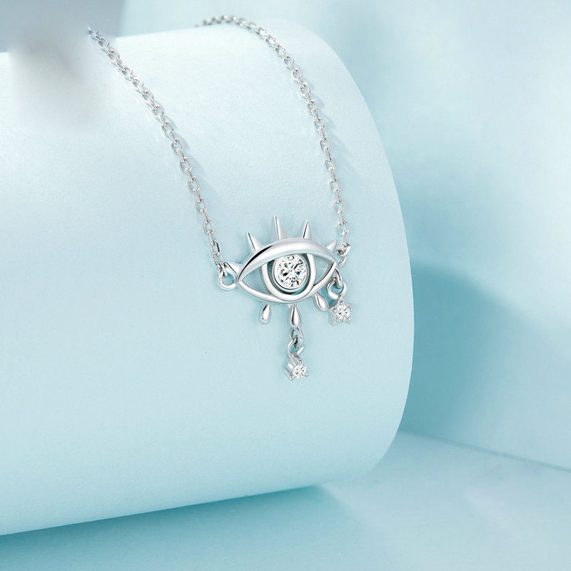 Olivenorma Sterling Silver Tears Of Evil Eye Pendant Necklace - image 3