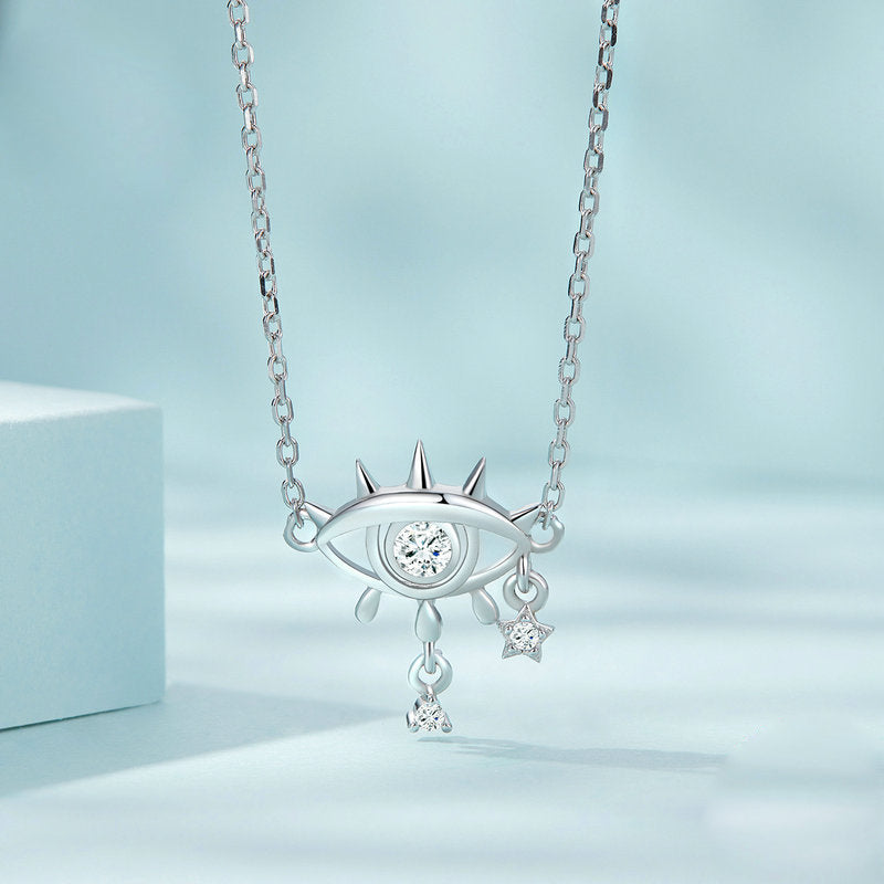 Olivenorma Sterling Silver Tears Of Evil Eye Pendant Necklace - Evil Eye - image 0