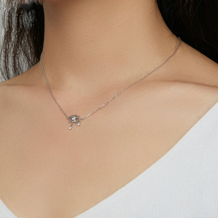 Olivenorma Sterling Silver Tears Of Evil Eye Pendant Necklace - image 2