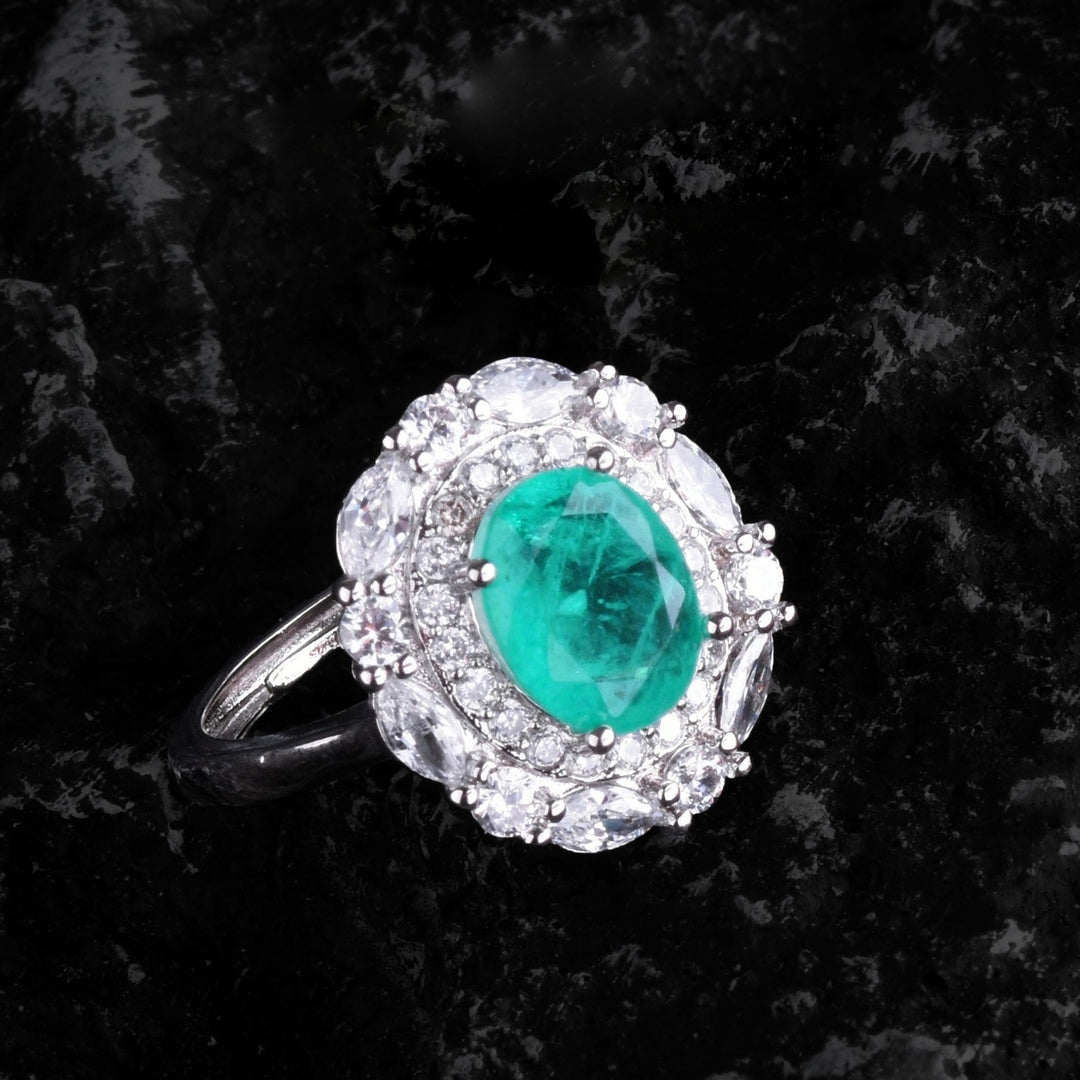 Olivenorma Flowers Paraiba Tourmaline Jewelry Set - image 4