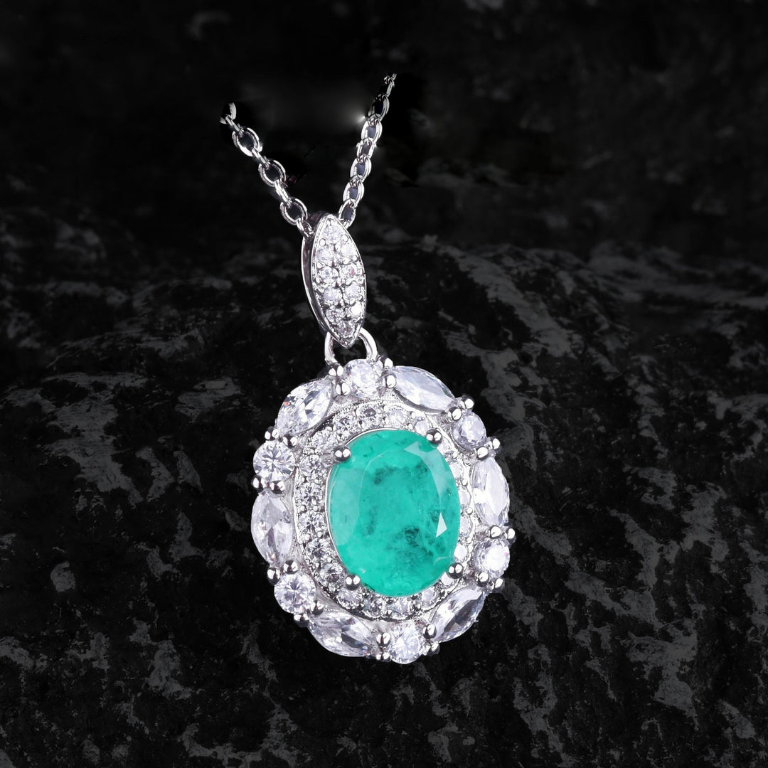 Olivenorma Flowers Paraiba Tourmaline Jewelry Set - image 2