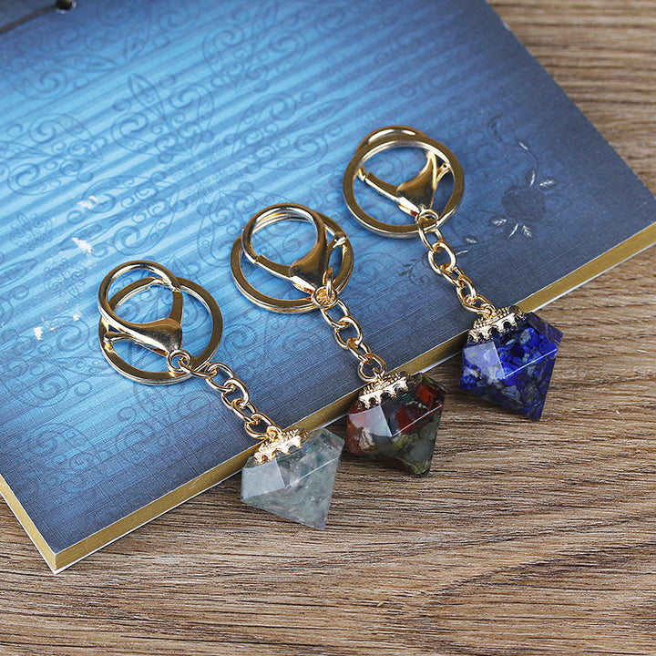 Olivenorma Natural Crystal Gravel Orgone Keychain - image 32