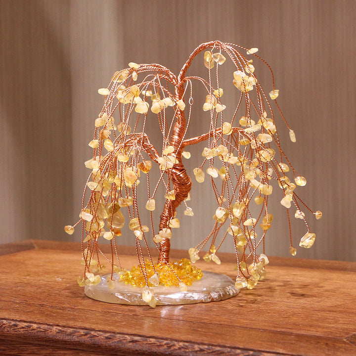 Olivenorma Citrine Gravel Weeping Willow Feng Shui Tree - image 1