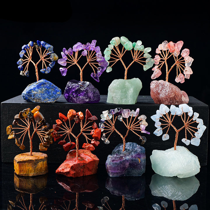 Olivenorma Natural Colorful Crystal Gravel Feng Shui Tree - image 0