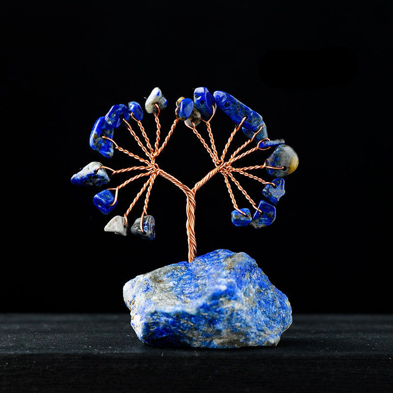 Olivenorma Natural Colorful Crystal Gravel Feng Shui Tree - Lapis Lazuli - image 16