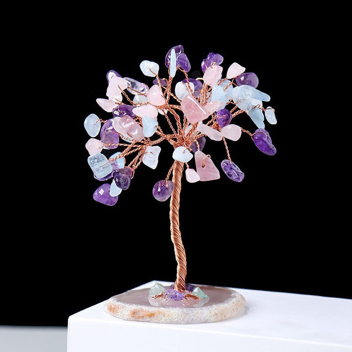 Olivenorma Natural Colorful Crystal Gravel Feng Shui Tree - Aquamarine&Rose Quartz&Amethyst&Agate - image 20