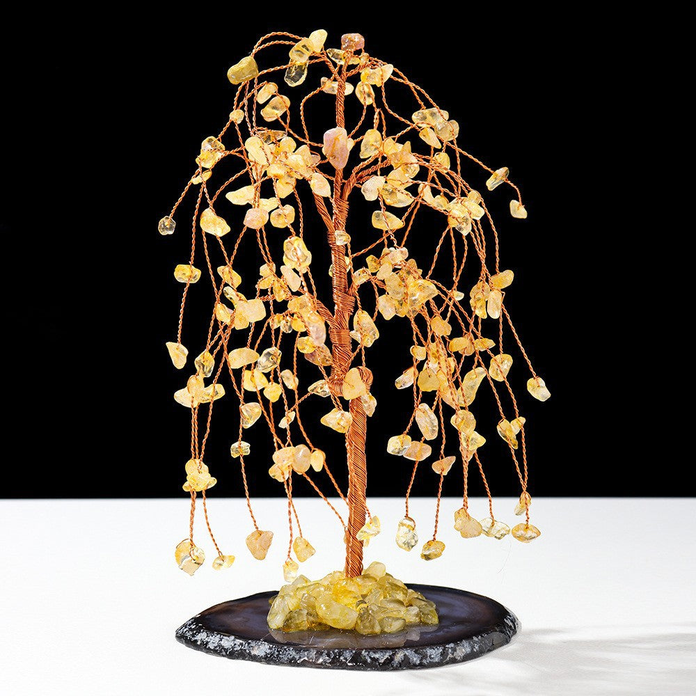 Olivenorma Natural Colorful Crystal Gravel Feng Shui Tree - Citrine Tree - image 30
