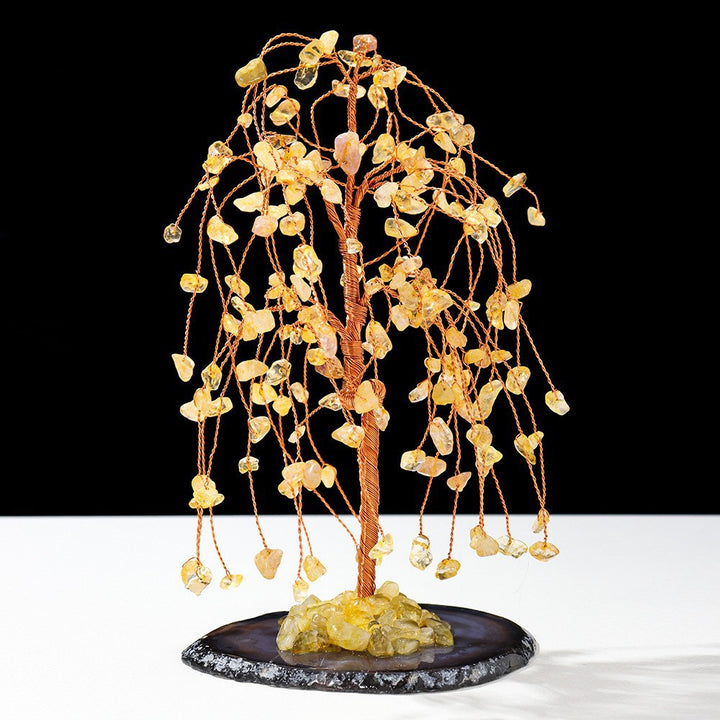 Olivenorma Natural Colorful Crystal Gravel Feng Shui Tree - Citrine Tree - image 30