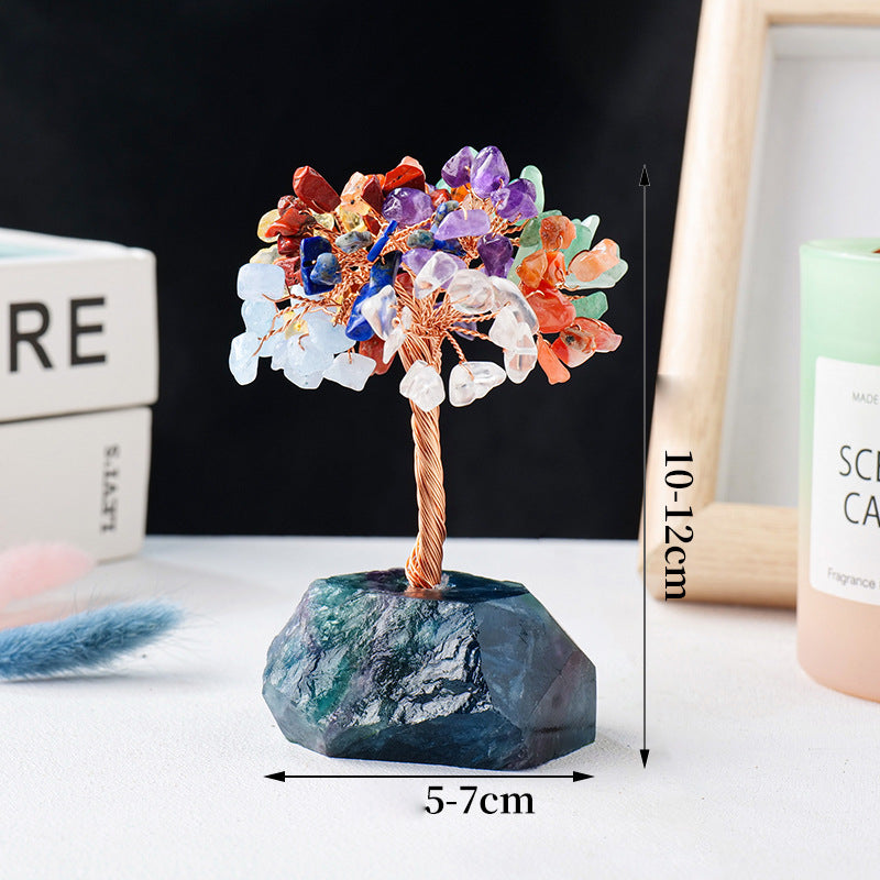 Olivenorma Chakra Crystal Gravel Raw Stone Base Feng Shui Tree - image 7