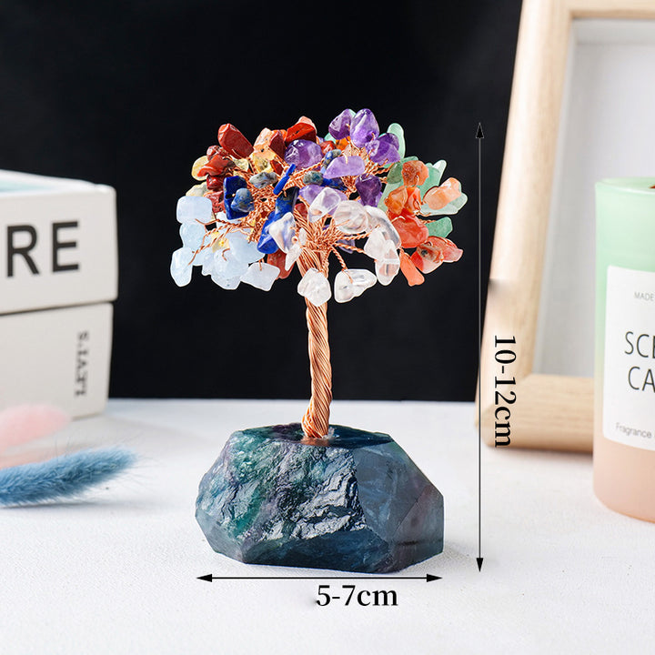 Olivenorma Chakra Crystal Gravel Raw Stone Base Feng Shui Tree - image 7