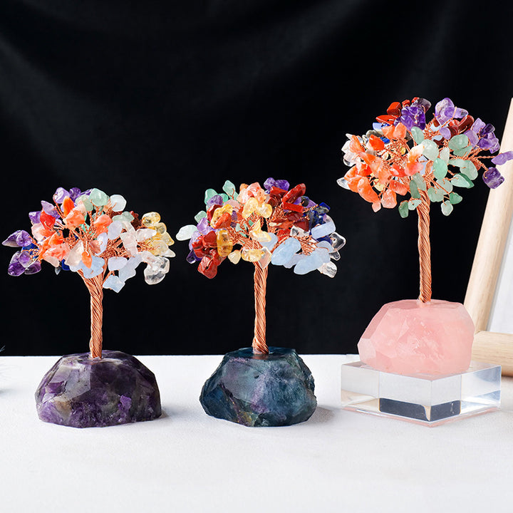 Olivenorma Chakra Crystal Gravel Raw Stone Base Feng Shui Tree - image 9