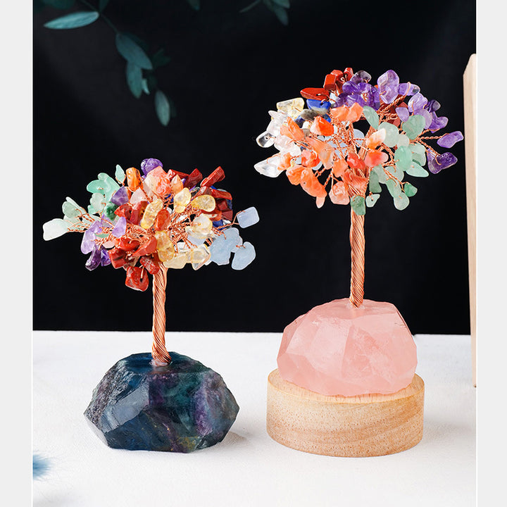Olivenorma Chakra Crystal Gravel Raw Stone Base Feng Shui Tree - image 10