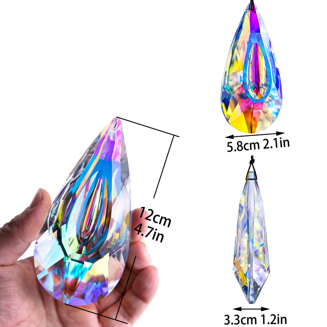 Olivenorma AB-Colorful Hanging Crystal Prism For Rainbow Light Effects And Decor Suncatcher - image 11