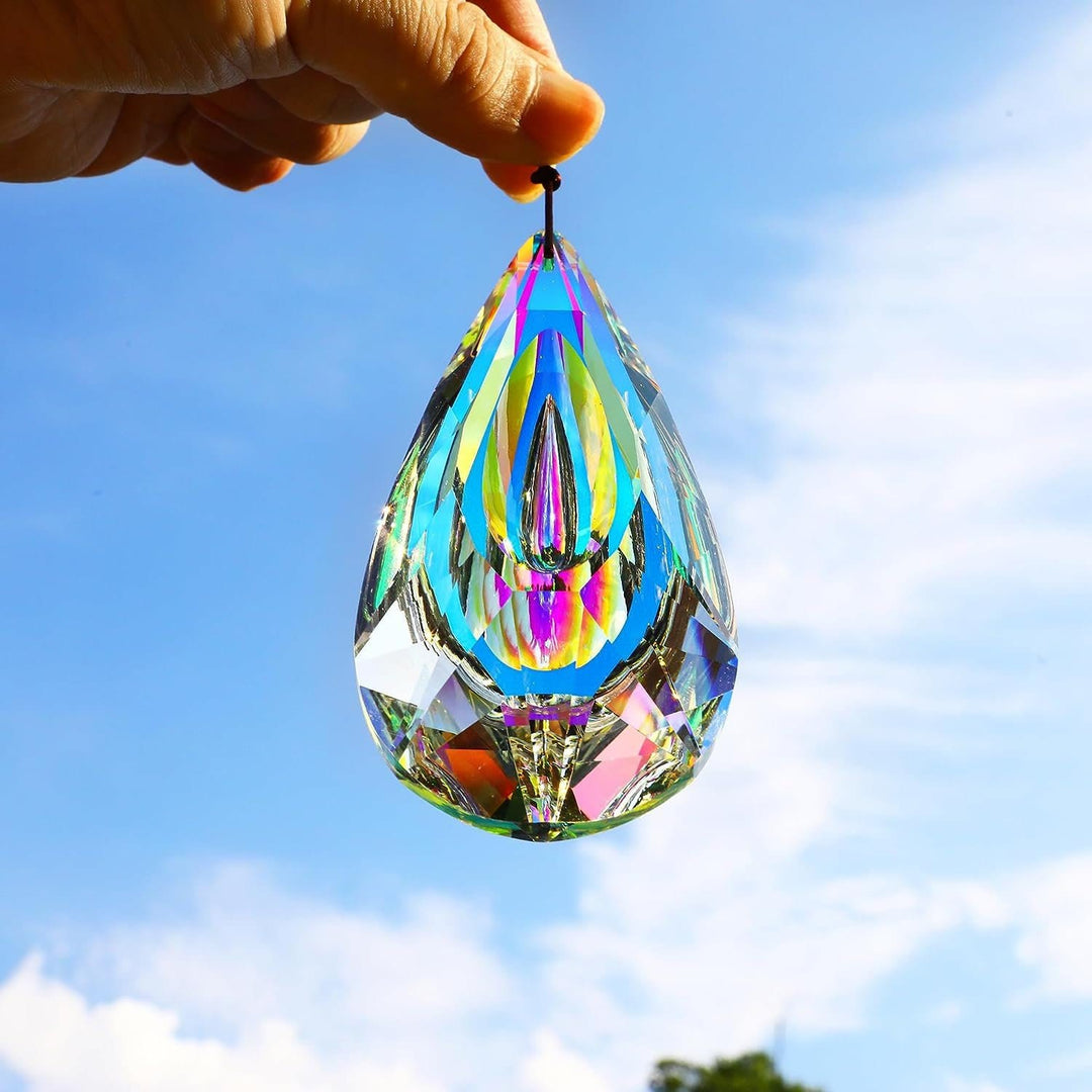 Olivenorma AB-Colorful Hanging Crystal Prism For Rainbow Light Effects And Decor Suncatcher - image 2
