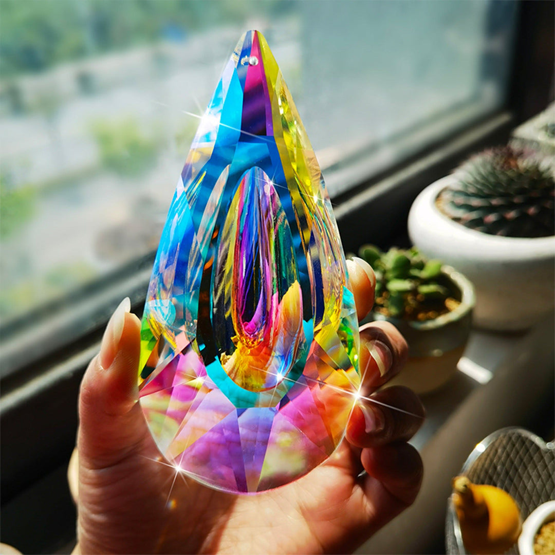 Olivenorma AB-Colorful Hanging Crystal Prism For Rainbow Light Effects And Decor Suncatcher - 120mm - image 0