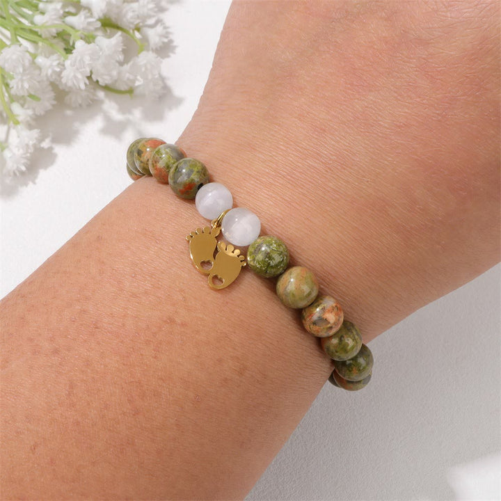 Olivenorma "New Mother" Gift Natural Stone Beaded Bracelet - image 5
