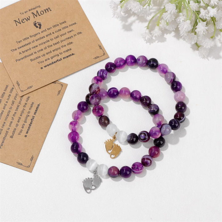 Olivenorma "New Mother" Gift Natural Stone Beaded Bracelet - image 12