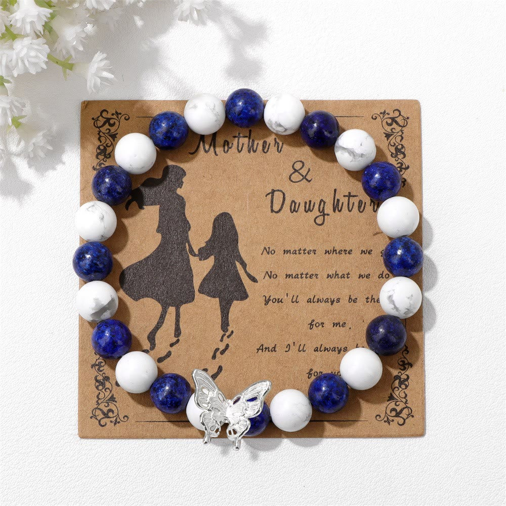 Olivenorma Natural Stone Beaded Butterfly Decoration Bracelet - image 1