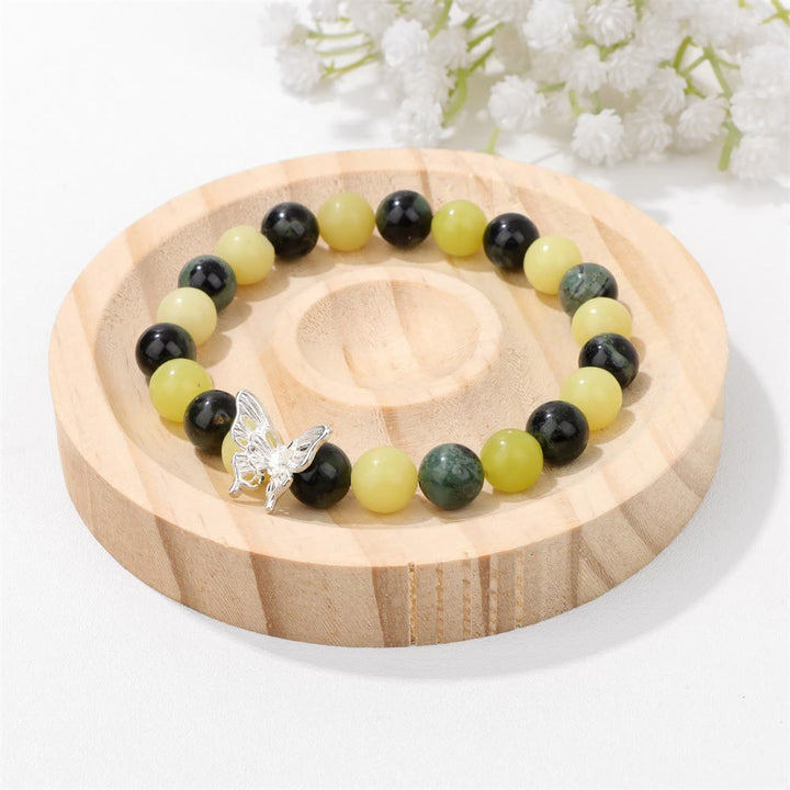 Olivenorma Natural Stone Beaded Butterfly Decoration Bracelet - image 8