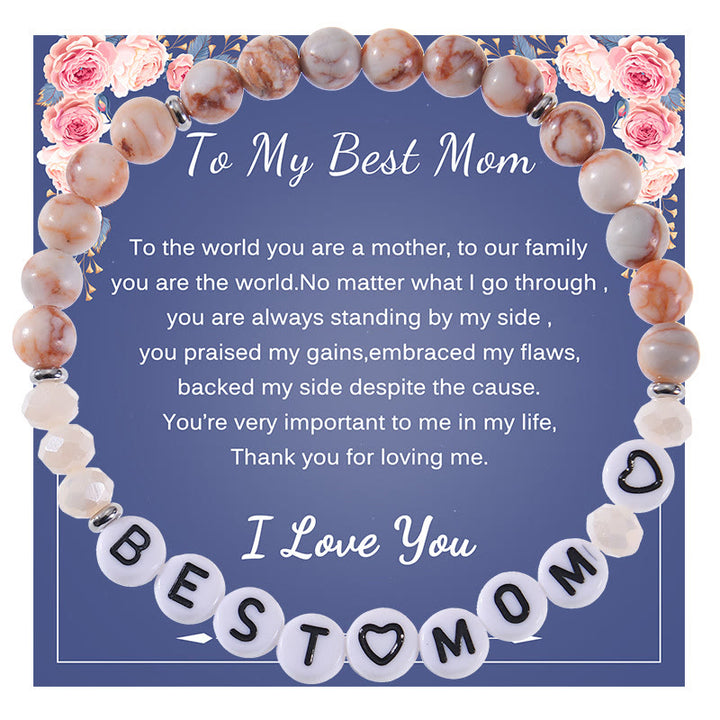 Olivenorma Gifts For Best Mom Natural Stones Bracelet - To My Best Mom - image 0