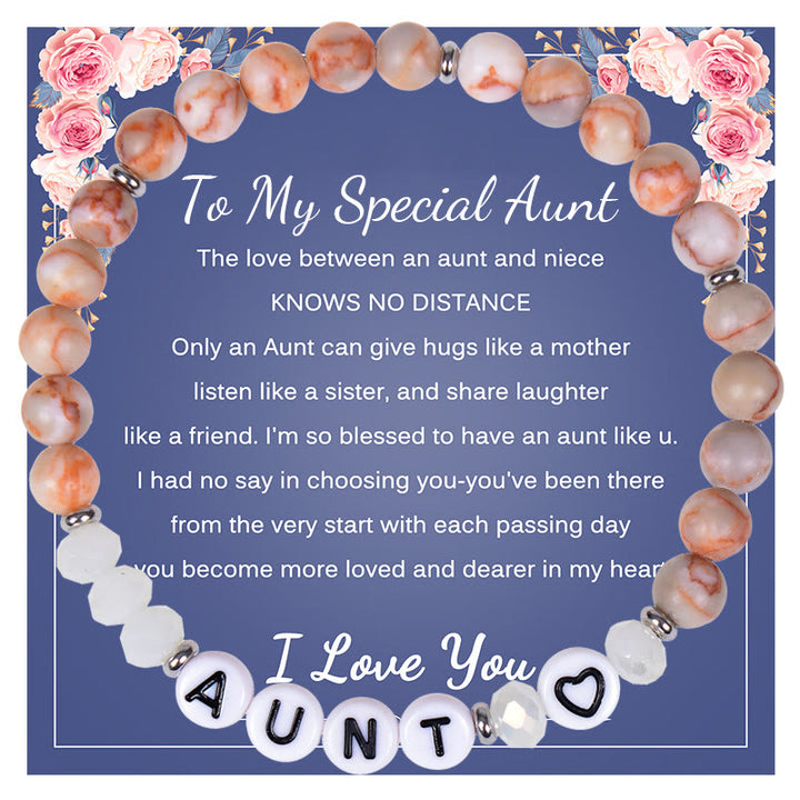 Olivenorma Gifts For Best Mom Natural Stones Bracelet - To My Special Aunt - image 8