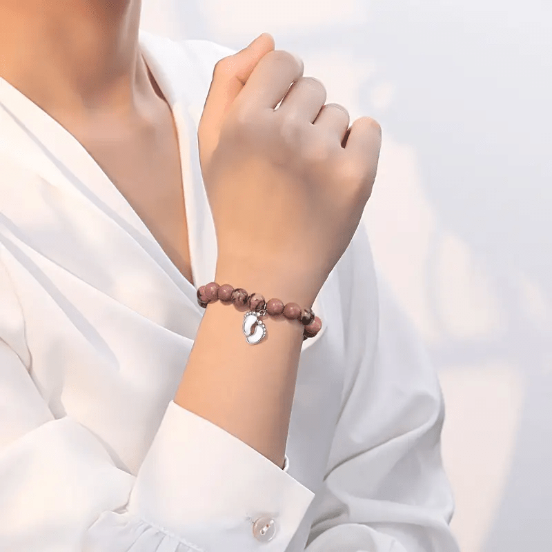 Olivenorma New Mom Gifts Natural Stone Beaded Bracelet - image 1