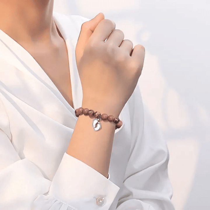 Olivenorma New Mom Gifts Natural Stone Beaded Bracelet - image 1