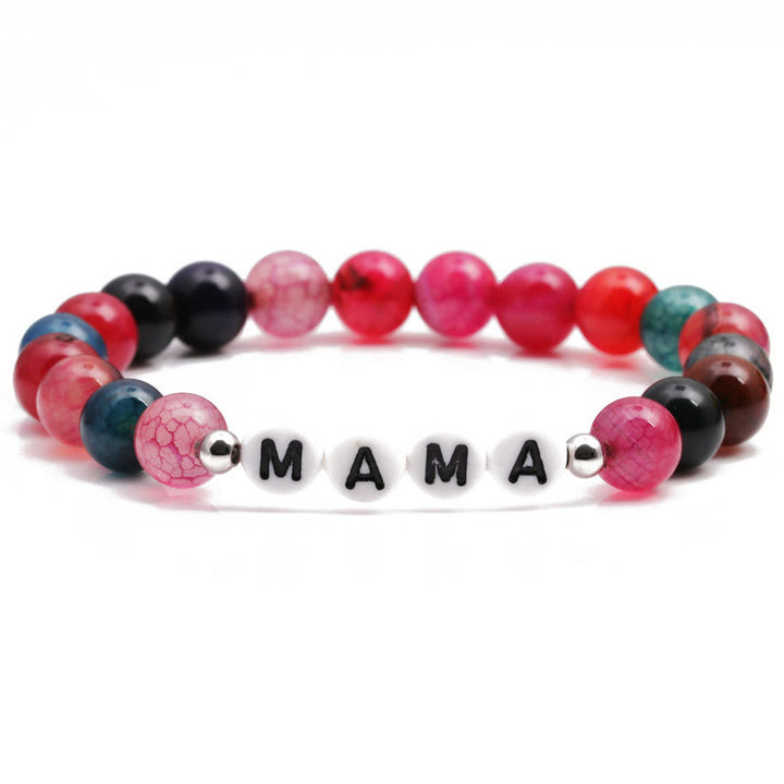 Olivenorma "MAMA" Colored Turquoise Beaded Bracelet - MAMA - image 0