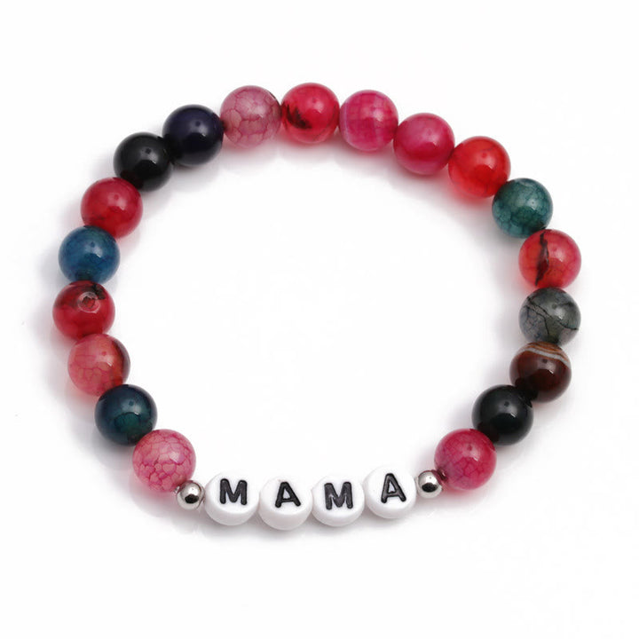 Olivenorma "MAMA" Colored Turquoise Beaded Bracelet - image 2