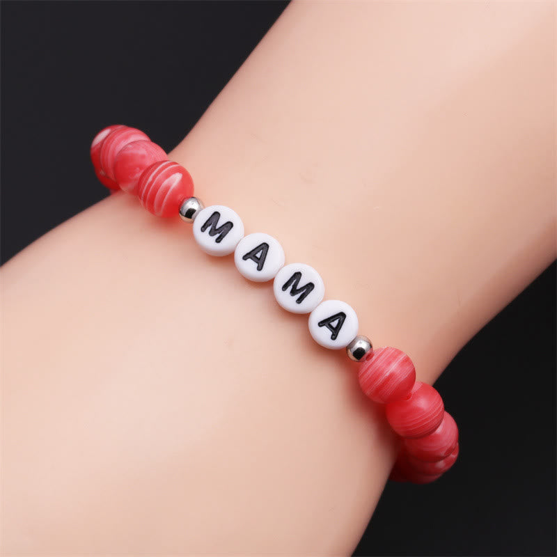 Olivenorma "MOM" Carnelian Beaded Bracelet - image 4