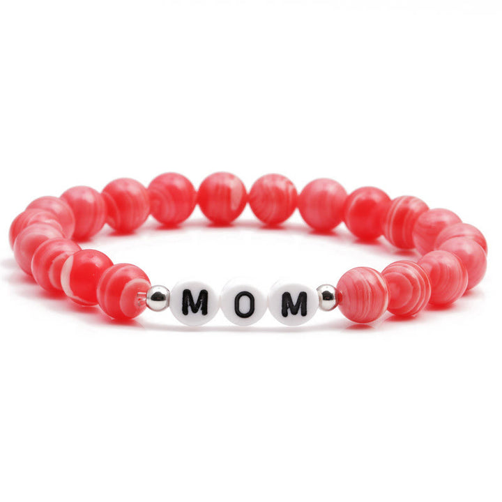 Olivenorma "MOM" Carnelian Beaded Bracelet - MOM - image 0