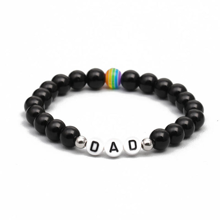 Olivenorma "DAD" Chakra Natural Stone Beaded Bracelet - Obsidian & Chakra - image 17