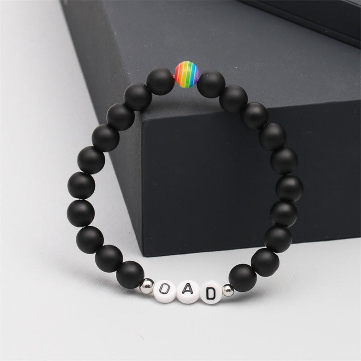 Olivenorma "DAD" Chakra Natural Stone Beaded Bracelet - image 6